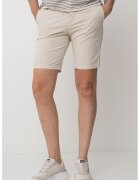 United Colors of Benetton Bermude uni chino - Alb/Alb murdar