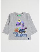 United Colors of Benetton Bluza cu model grafic - Gri deschis melange