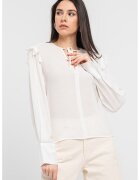 United Colors of Benetton Bluza-tunica vaporoasa - Alb