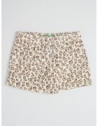 United Colors of Benetton Fusta-pantalon din reiat cu animal print - Maro/Bej