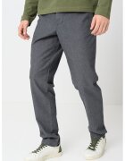 United Colors of Benetton Pantaloni chino cu talie medie - Gri inchis