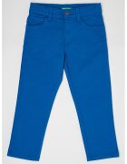 United Colors of Benetton Pantaloni crop cu talie medie - Albastru inchis