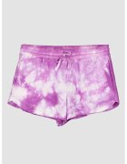 United Colors of Benetton Pantaloni scurti cu imprimeu tie-dye si buzunare laterale - Violet