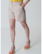 United Colors of Benetton Pantaloni scurti cu talie inalta - Bej deschis