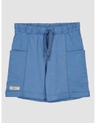 United Colors of Benetton Pantaloni scurti de bumbac cu buzunare laterale - Albastru lavanda