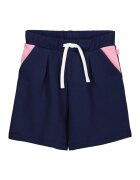 United Colors of Benetton Pantaloni scurti de bumbac cu buzunare laterale - Roz/Bleumarin
