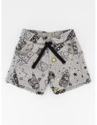 United Colors of Benetton Pantaloni scurti de bumbac cu imprimeu - Gri melange