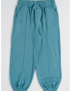 United Colors of Benetton Pantaloni uni de trening cu snur - Verde aquamarin