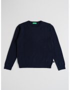 United Colors of Benetton Pulover din amestec de lana - Albastru ultramarin