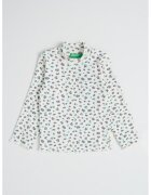 United Colors of Benetton Pulover striat cu animal print - Maro taupe/Bej