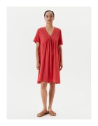 United Colors of Benetton Rochie de vara dama 4PQNDV0BS - Viscoza/Bumbac - Rosu - Rosu
