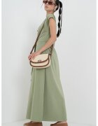 United Colors of Benetton Rochie maxi cu decolteu in V - Kaki pal