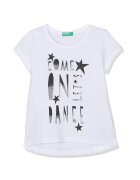 United Colors of Benetton Tricou fete - Bumbac - Alb - Alb