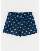 United Colors of Benetton Underwear Pantaloni scurti de baie cu imprimeu si snur - Verde persan/Bleumarin