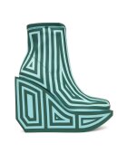 United Nude Botine dama Emerald Wa Bootie Hi - verde - textil