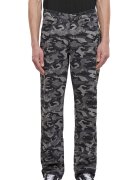 Urban Classics Blugi ampli cu imprimeu camuflaj - Negru/Gri