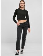 Urban Classics Blugi slim-fit cu talie joasa - Negru