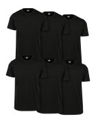 Urban Classics Set de 6 tricouri regular fit - Negru