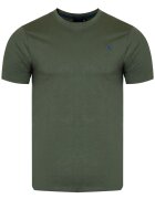US GRAND POLO EQUIPMENT  APPAREL Tricou barbat - U.S. GRAND POLO - model US51601M/5611 - verde (salvie) - 100% bumbac