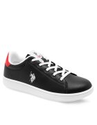 US Polo ASSN Pantofi copii - tenisi - negru - piele ecologica