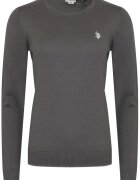 US Polo ASSN Pulover dama - gri - 90% bumbac - 10% casmir