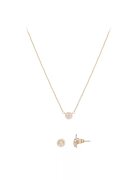 US Polo ASSN Set de colier si cercei cu cristale - Auriu