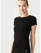 US Polo ASSN Tricou de casa din amestec de bumbac si modal - Negru