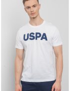 US Polo ASSN U.S. Polo Assn - Tricou cu imprimeu logo - Alb/Bleumarin