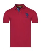 US Polo ASSN U.S. POLO Tricou polo pentru barbati SALM - Rosu