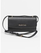 Valentino Bags Geanta crossbody de piele ecologica cu logo metalic - Negru