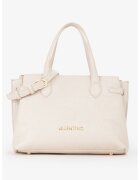 Valentino Bags Geanta din piele ecologica cu bareta de umar si logo stantat - Alb fildes