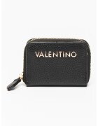 Valentino Bags Portofel de piele ecologica cu fermoar si logo - Auriu/Negru