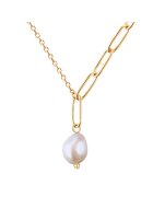 Valero Pearls Colier ajustabil - placat cu aur de 18K - Auriu