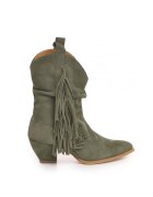 Vanilla Botine cowboy din piele intoarsa - cu franjuri Lituania