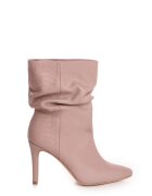 Vanilla Botine de piele cu design drapat Fantasia