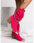 Vanilla Ciocate Metallic Monarch piele intoarsa roz fucsia