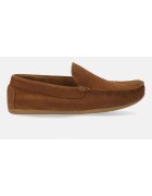Venezia Pantofi loafer de piele intoarsa cu cusaturi decorative