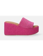 Venezia Papuci wedge uni din piele