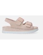 Venezia Sandale uni din piele cu design cu catarame
