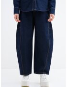 Vero Moda Blugi ampli cu talie inalta - Bleumarin