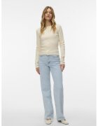Vero Moda Blugi drepti cu talie inalta - Albastru deschis