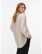 Vero Moda Camasa lejera cu strasuri - Bej inchis
