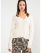 Vero Moda Cardigan tricotat cu nasturi - Alb fildes