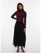 Vero Moda Fusta maxi cu croiala evazata - Negru