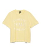 Vero Moda Tricou dama 10327143 - Bumbac organic - Galben - Galben
