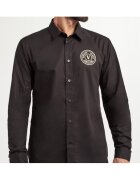 Versace Jeans Camasa barbati - Bumbac - Negru - Negru