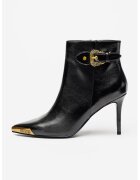 Versace Jeans Couture Botine cu varf ascutit si fermoar - Negru