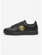Versace Jeans Couture Pantofi psort de piele si piele ecologica cu logo lateral Court - Auriu/Negru