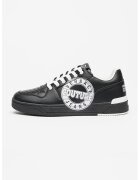 Versace Jeans Couture Pantofi sport de piele cu logo contrastant Starlight - Negru
