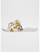 Versace Jeans Couture Papuci cu model - Negru/Alb optic/Galben mustar
